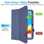 [Folio Case] Smart Cover Stand with Auto Sleep/Wake & Hand Strap For Apple iPad 11th & 10th Generation, iPad 2025 / 2022