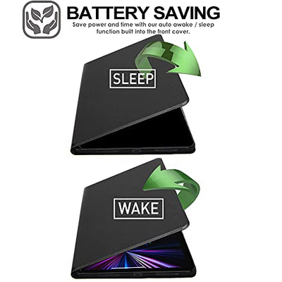 [Smart Case] Slim Stand Cover with Auto Sleep/Wake for Apple iPad Pro 11" 2022, 2021, 2020 & 2018 [4th, 3rd, 2nd & 1st Generations]