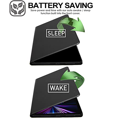 [Smart Case] Slim Stand Cover with Auto Sleep/Wake for Apple iPad Pro 12.9" (6th / 5th / 3rd / 2nd Generation)