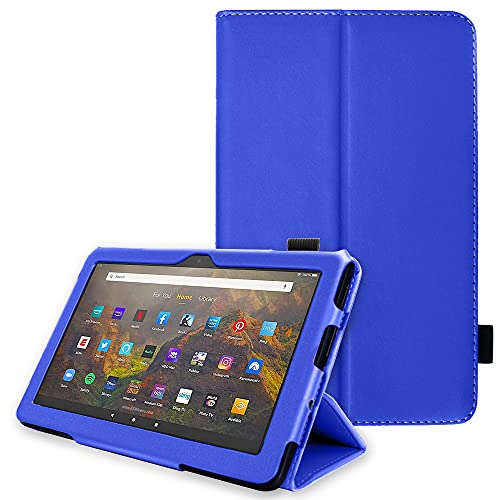 [Folio Case] Smart Cover Stand with Auto Sleep/Wake & Hand Strap For Amazon Fire HD 10" / HD 10" Plus (2021/11th Generation)