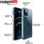 [Fusion HD Case] Shockproof Fused Gel Bumper & Hard Back Slim Clear Cover for iPhone 12 Pro