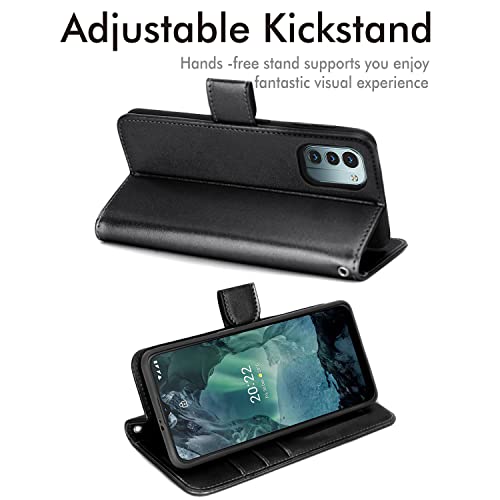 [Wallet Case] Protective Cover with Cash & Card Holder, Stand and Wrist Strap For Nokia G11 / G21