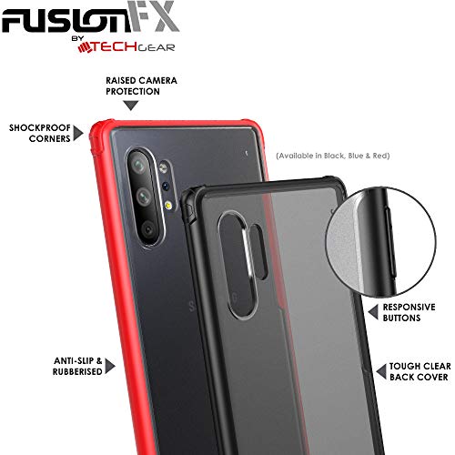 [Fusion FX Case] Slim & Light Tough Fused Gel Bumper & Hard Back Matte Case for Samsung Galaxy Note 10 Plus