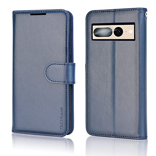 [Wallet Case] Protective Cover with Cash & Card Holder, Stand and Wrist Strap For Google Pixel 7 Pro
