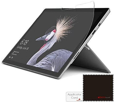 [Pack of 3] TECHGEAR Screen Protectors for Microsoft Surface Pro (2017) - Ultra Clear Screen Protector with Screen Cleaning Cloth & Application Card