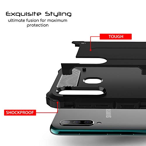 [Tough Armoured Case] ShockProof Dual-Layer Protective Heavy Duty Cover for Samsung Galaxy A70