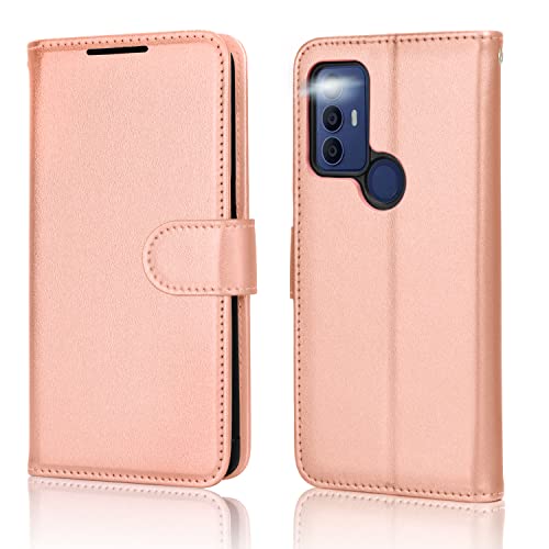 [Wallet Case] Protective Cover with Cash & Card Holder, Stand and Wrist Strap For TCL 306 / TCL 305 / TCL 30 SE