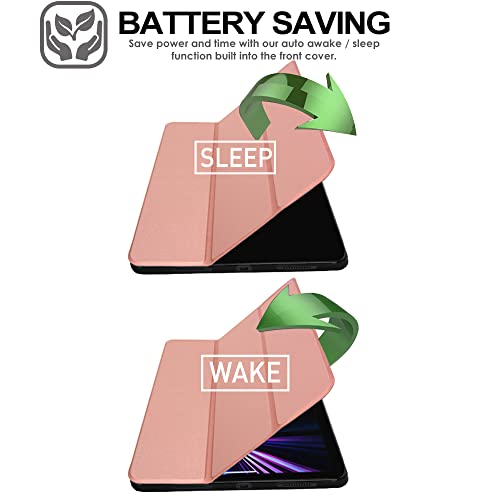 [Smart Case] Slim Stand Cover with Auto Sleep/Wake for Apple iPad Pro 12.9" (6th / 5th / 3rd / 2nd Generation)