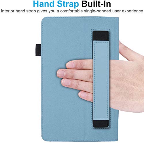 [Folio Case] Smart Cover Stand with Auto Sleep/Wake & Hand Strap For Apple iPad 10.2" 2021 / 2020 / 2019 [9th / 8th / 7th Generation]