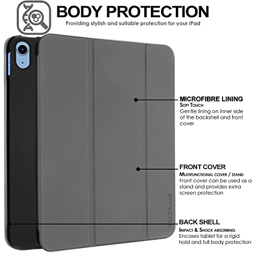 [Smart Case] Slim Stand Cover with Auto Sleep/Wake for Apple iPad 11th & 10th Generation, iPad 2025 / 2022