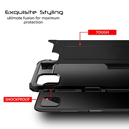 [Tough Armoured Case] ShockProof Dual-Layer Protective Heavy Duty Cover for Samsung Galaxy A22 5G