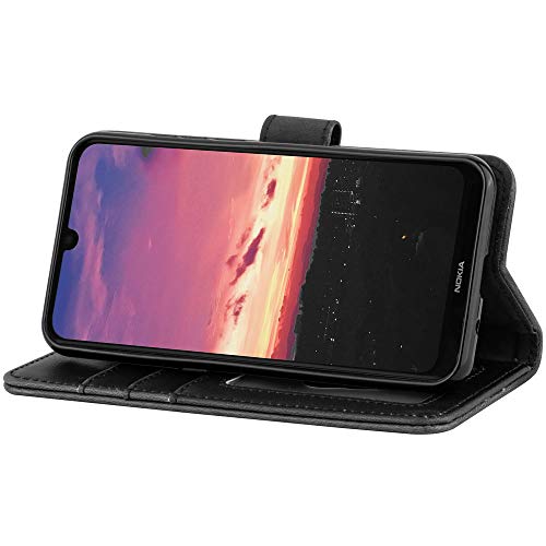[Wallet Case] Protective Cover with Cash & Card Holder, Stand and Wrist Strap For Nokia 1.3