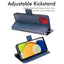 [Wallet Case] Protective Cover with Cash & Card Holder, Stand and Wrist Strap For Samsung Galaxy A03