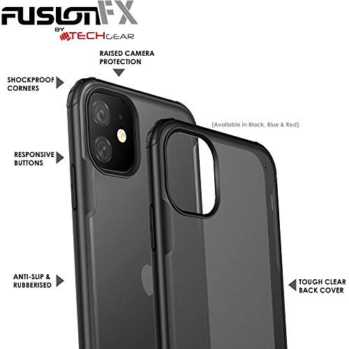 [Fusion FX Case] Slim & Light Tough Fused Gel Bumper & Hard Back Matte Case for iPhone 11