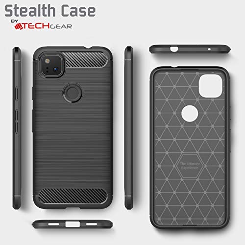 [Stealth Case] Google Pixel 4a Soft Protective Slim Cover with Carbon Fibre Detailing