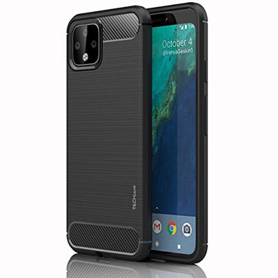 [Stealth Case] Google Pixel 4 Soft Protective Slim Cover with Carbon Fibre Detailing