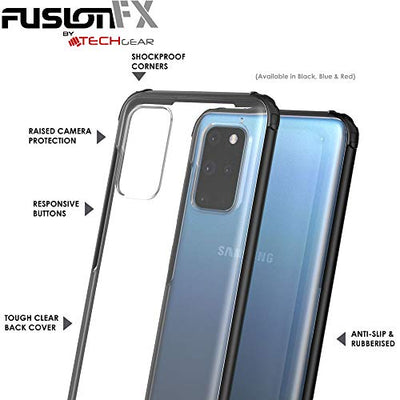 [Fusion FX Case] Slim & Light Tough Fused Gel Bumper & Hard Back Matte Case for Samsung Galaxy S20 Plus