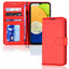 [Wallet Case] Protective Cover with Cash & Card Holder, Stand and Wrist Strap For Samsung Galaxy A03