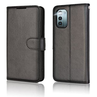 [Wallet Case] Protective Cover with Cash & Card Holder, Stand and Wrist Strap For Nokia G11 / G21