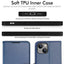 [Wallet Case] Protective Cover with Cash & Card Holder, Stand and Wrist Strap For Apple iPhone 14 Plus