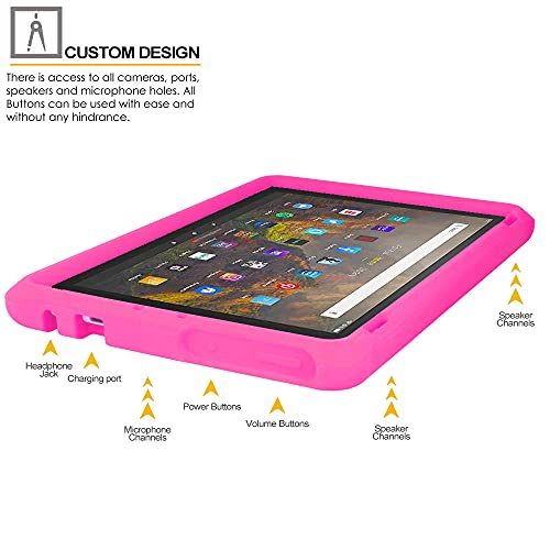 [Bumper Case] Shockproof Soft Easy Grip Case for Amazon Fire HD 10" / HD 10 Plus 11th Generation / 2021
