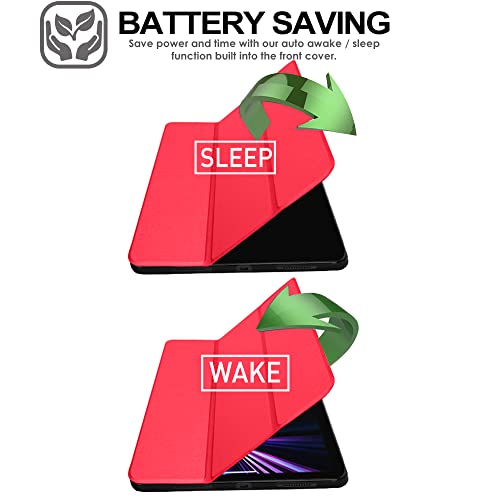 [Smart Case] Slim Stand Cover with Auto Sleep/Wake for Apple iPad Pro 12.9" (6th / 5th / 3rd / 2nd Generation)