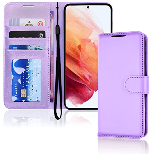 [Wallet Case] Protective Cover with Cash & Card Holder, Stand and Wrist Strap For Samsung Galaxy S23