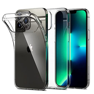 [AirFlex Case] Crystal Clear Slim & Light, Protective,  Soft Gel Cover for iPhone 13 Pro