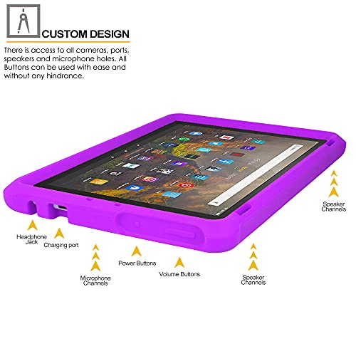 [Bumper Case] Shockproof Soft Easy Grip Case for Amazon Fire HD 10" / HD 10 Plus 11th Generation / 2021