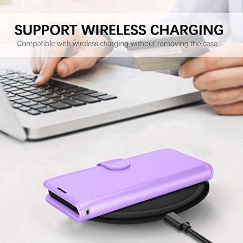 [Wallet Case] Protective Cover with Cash & Card Holder, Stand and Wrist Strap For Apple iPhone 13