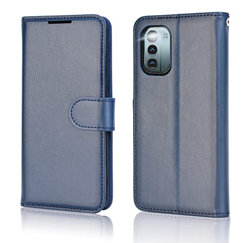 [Wallet Case] Protective Cover with Cash & Card Holder, Stand and Wrist Strap For Nokia G11 / G21