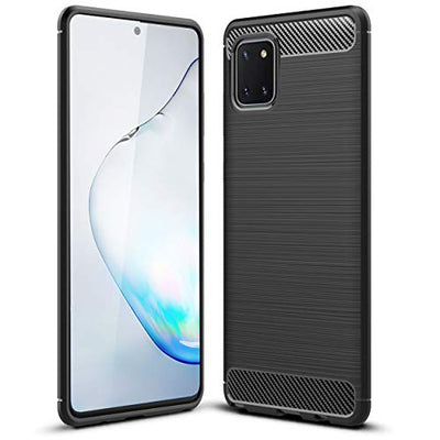 [Stealth Case] Samsung Galaxy Note 10 Lite Soft Protective Slim Cover with Carbon Fibre Detailing