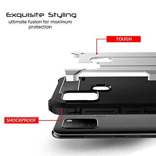 [Tough Armoured Case] ShockProof Dual-Layer Protective Heavy Duty Cover for Samsung Galaxy A21s