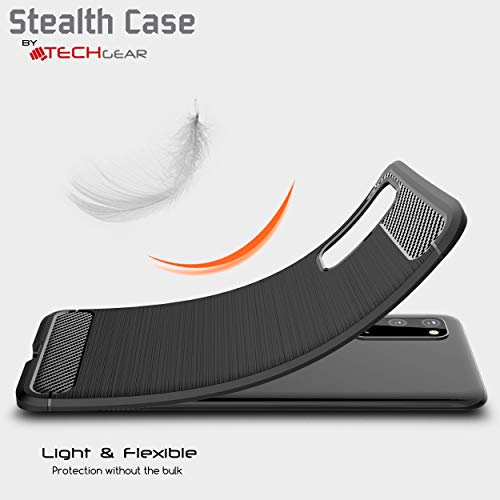 [Stealth Case] Samsung Galaxy S20 Soft Protective Slim Cover with Carbon Fibre Detailing