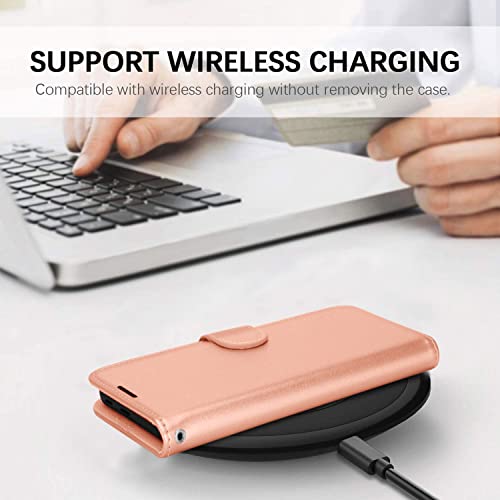 [Wallet Case] Protective Cover with Cash & Card Holder, Stand and Wrist Strap For Honor Magic 4 Pro 5G