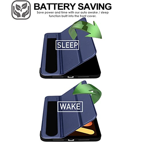 [Smart Case] Slim Stand Cover with Auto Sleep/Wake for Apple iPad Mini 7 / Mini 6 8.3" [7th / 6th Generation]