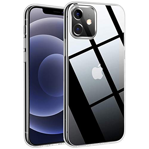 [AirFlex Case] Crystal Clear Slim & Light, Protective,  Soft Gel Cover for iPhone 12, iPhone 12 Pro