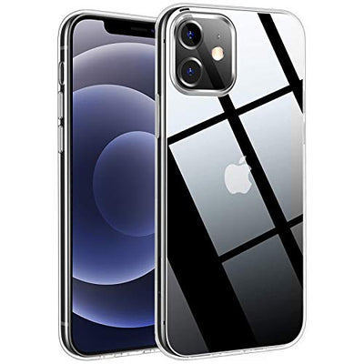 [AirFlex Case] Crystal Clear Slim & Light, Protective,  Soft Gel Cover for iPhone 12, iPhone 12 Pro