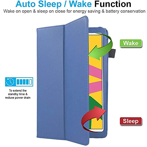 [Folio Case] Smart Cover Stand with Auto Sleep/Wake & Hand Strap For Apple iPad 10.2" 2021 / 2020 / 2019 [9th / 8th / 7th Generation]