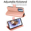 [Wallet Case] Protective Cover with Cash & Card Holder, Stand and Wrist Strap For Motorola Moto G31 / G41