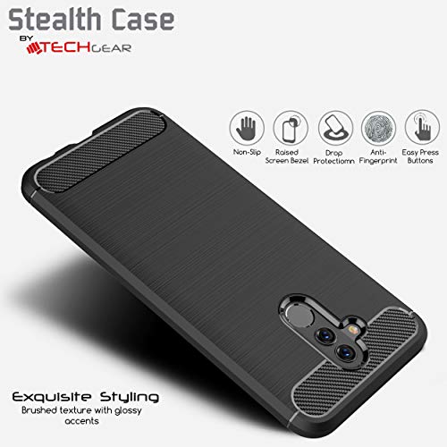 [Stealth Case] Huawei Mate 20 Lite Soft Protective Slim Cover with Carbon Fibre Detailing