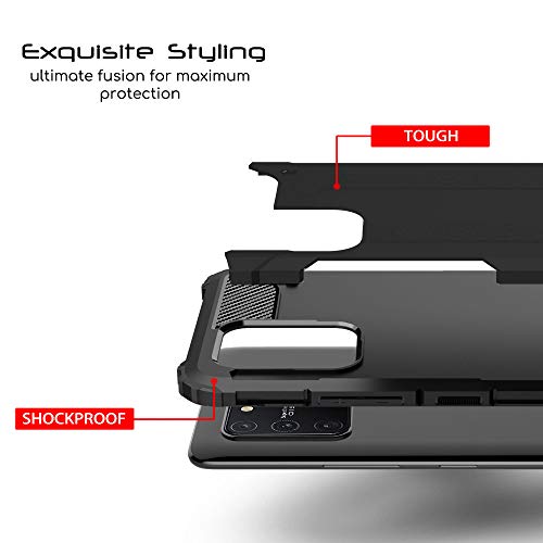 [Tough Armoured Case] ShockProof Dual-Layer Protective Heavy Duty Cover for Samsung Galaxy S10 Lite