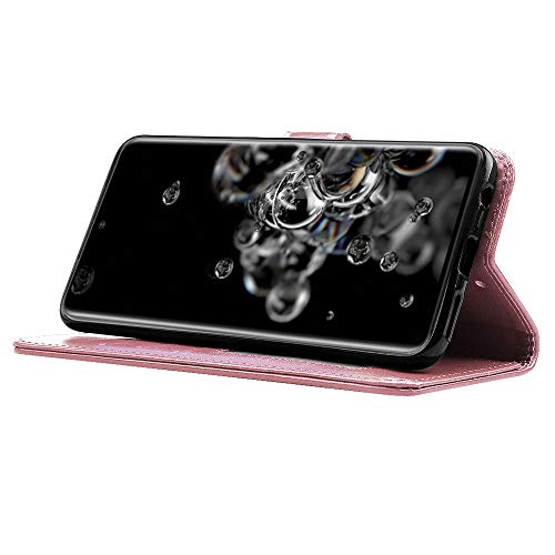 [Wallet Case] Protective Cover with Cash & Card Holder, Stand and Wrist Strap For Samsung Galaxy S20 Ultra