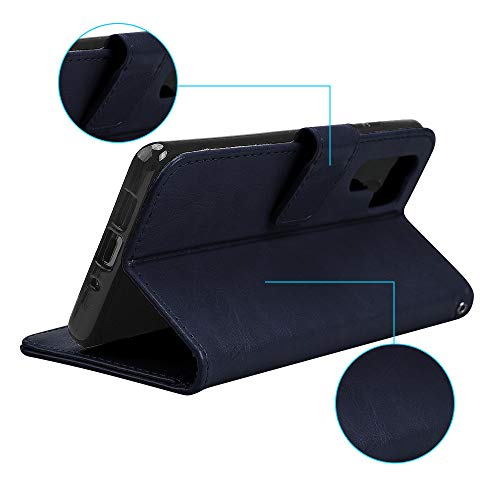 [Wallet Case] Protective Cover with Cash & Card Holder, Stand and Wrist Strap For Huawei P30 Pro