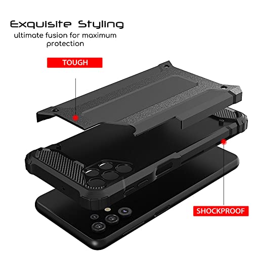 [Tough Armoured Case] ShockProof Dual-Layer Protective Heavy Duty Cover for Samsung Galaxy A33 5G