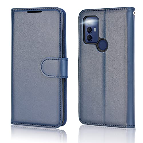 [Wallet Case] Protective Cover with Cash & Card Holder, Stand and Wrist Strap For TCL 306 / TCL 305 / TCL 30 SE