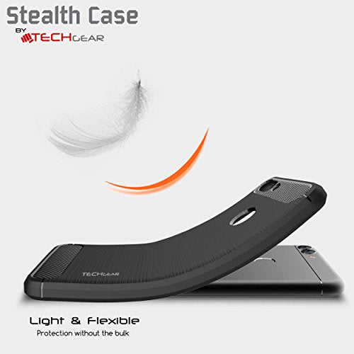 [Stealth Case] Huawei P Smart 2018 Soft Protective Slim Cover with Carbon Fibre Detailing