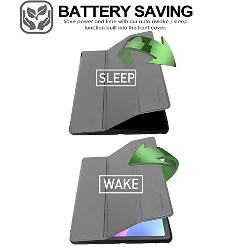 [Smart Case] Slim Stand Cover with Auto Sleep/Wake for Lenovo Tab M10 Plus 3rd Gen 2022 (10.6") TB125 / TB128