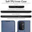 [Wallet Case] Protective Cover with Cash & Card Holder, Stand and Wrist Strap For Samsung Galaxy A54 5G