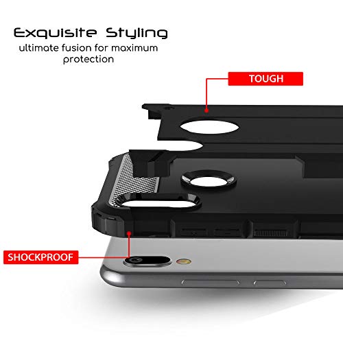 [Tough Armoured Case] ShockProof Dual-Layer Protective Heavy Duty Cover for Huawei Huawei Y6 / Y6s 2019